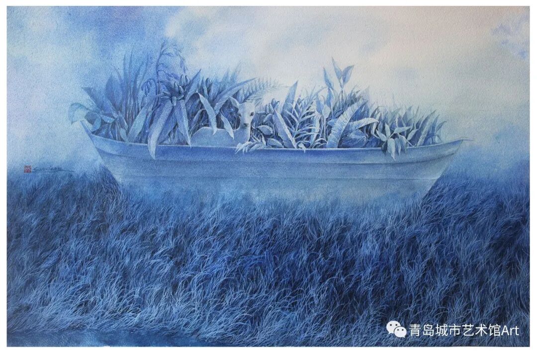 艺术馆|「金枝玉叶——孙晓燕·曹溶萱水彩作品双人展」在青岛出版艺术馆惊艳开展~