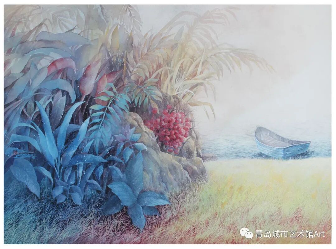 艺术馆|「金枝玉叶——孙晓燕·曹溶萱水彩作品双人展」在青岛出版艺术馆惊艳开展~