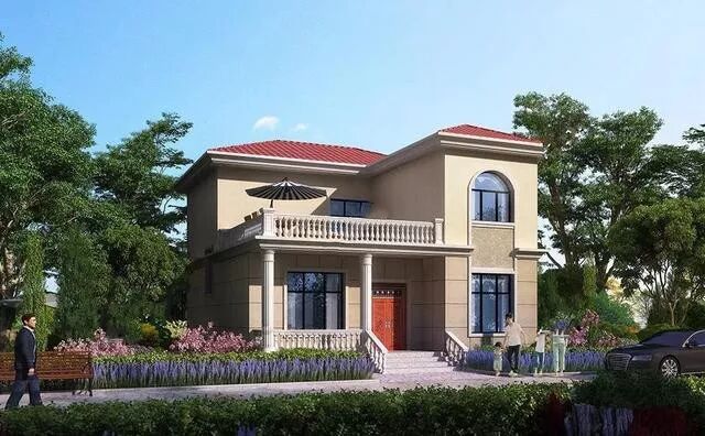 农村田园风格二层小别墅，室内布局也非常符合乡村人的审美观