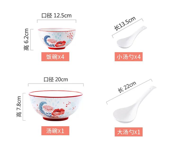 红花餐具18件套,松发瓷器荣誉出品,专为国家级会议提供国宴用瓷和礼品瓷!骄傲的使用“当代官窑”吃饭,让你的家更显档次 红花餐具18件套,松发瓷器荣誉出品,专为国家级会议提供国宴用瓷和礼品瓷!骄傲的使用“当代官窑”吃饭,让你的家更显档次