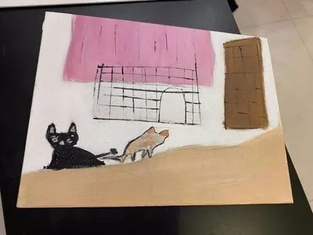 主人晒出给两狗子画的画，网友都以为画的是猫，看到本尊秒笑喷！