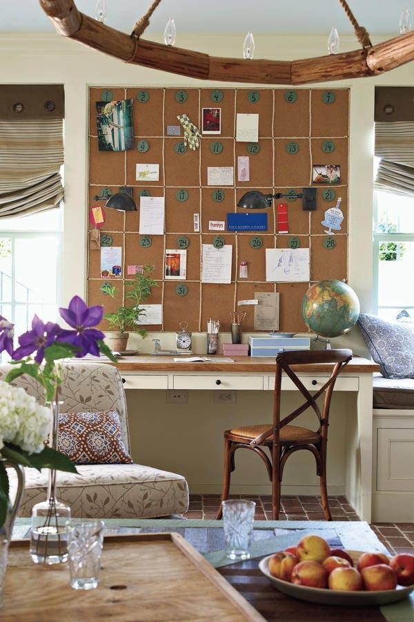 用静音又隔热的软木板装饰墙面,不但实用还很时髦