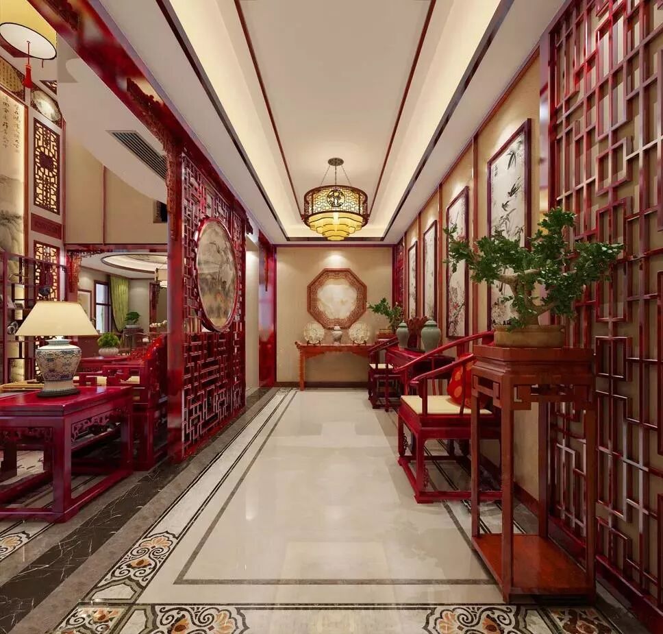 走入中式红木住宅，犹如进驻豪门世家