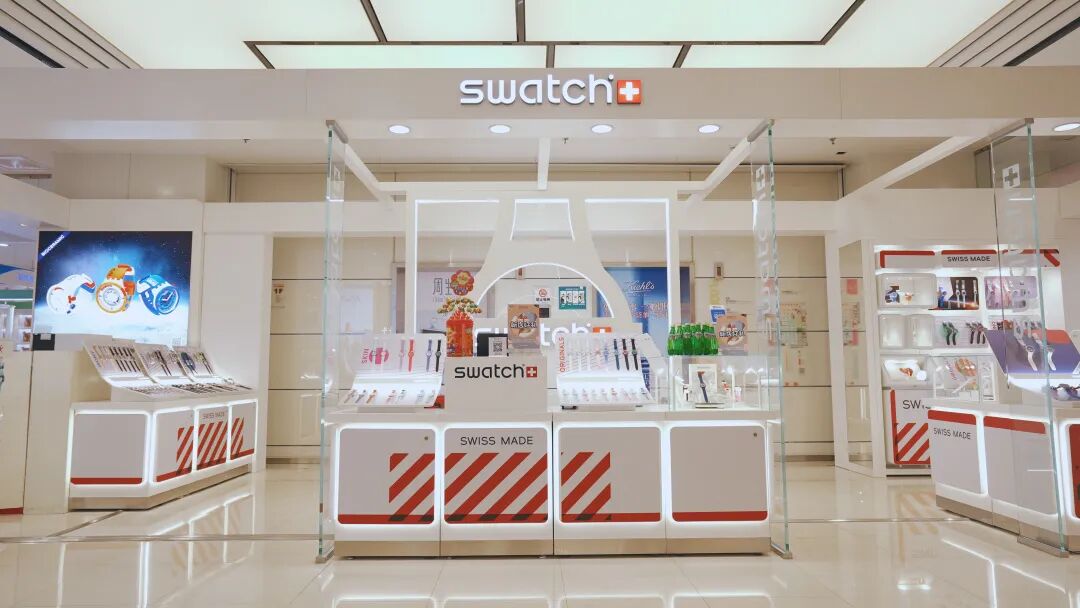 更有重庆沙坪坝专柜重装开业不仅有上海拓展店铺版图是属于swatch的