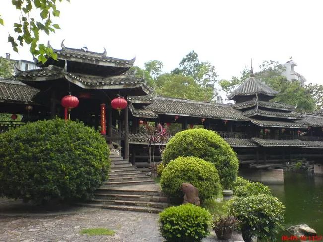 廣西博物館民族文物苑侗族風雨橋(圖源:廣西博物館官網)廣西博物館