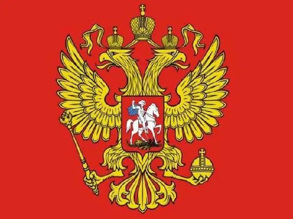 新俄罗斯国的国徽双头鹰在索菲亚的扶助下,伊凡三世时代,俄罗斯地区由