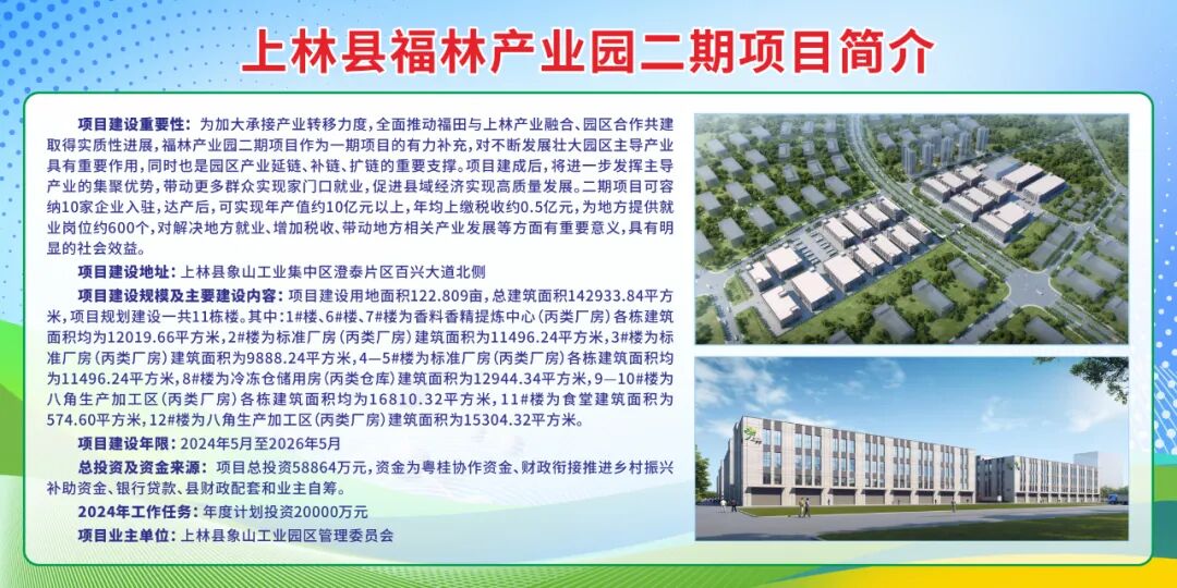 上林县福林产业园二期项目位于上林县象山工业园区百兴大道北侧,项目