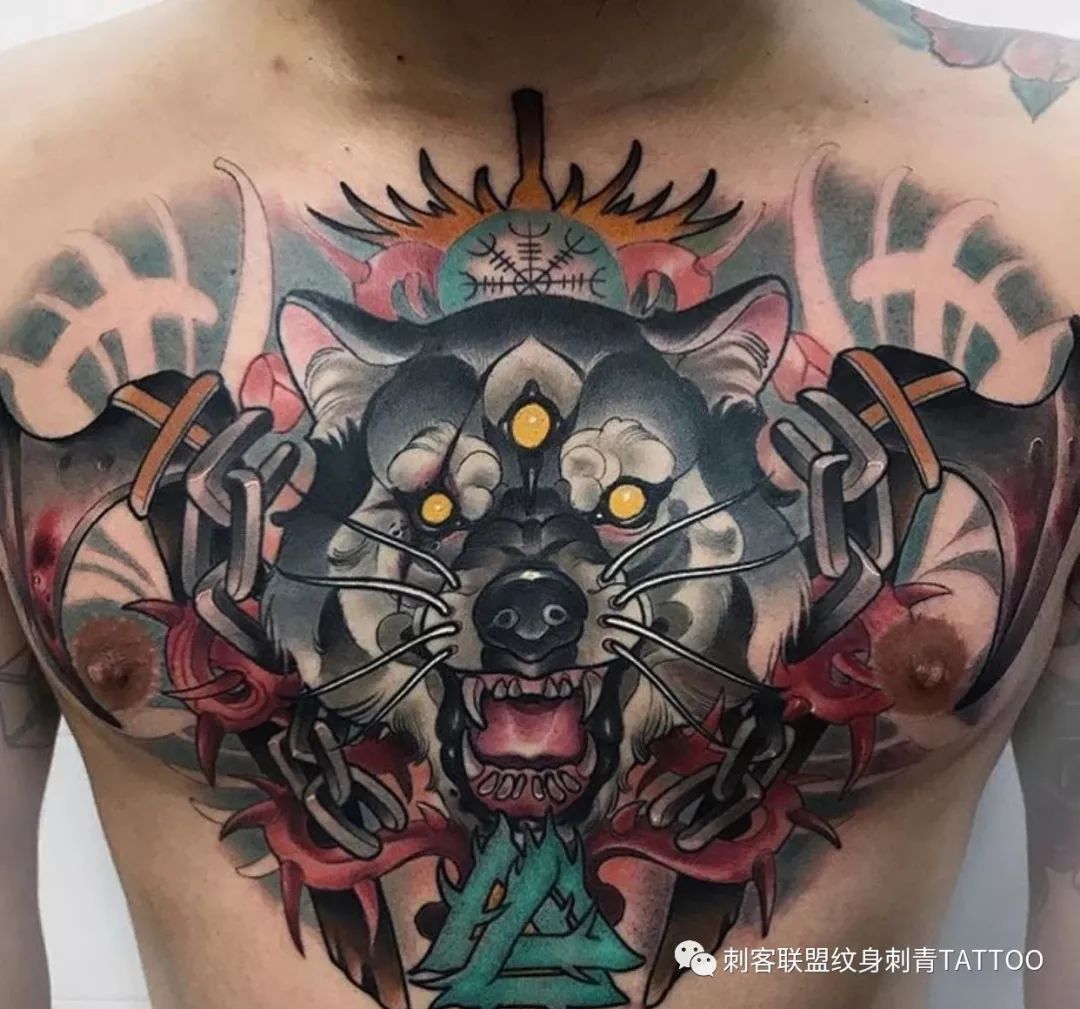 欧美花胸小腹 文身赏图 刺客联盟纹身刺青tattoo 微信公众号文章阅读 Wemp