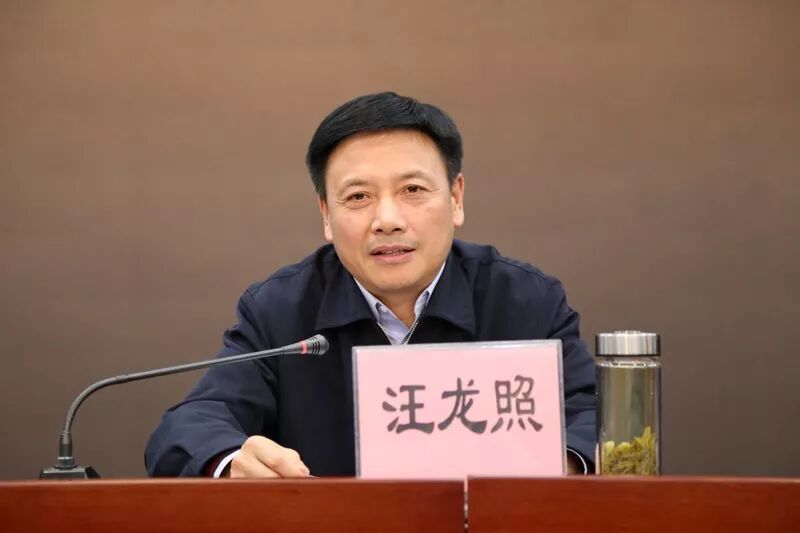 市人大常委会副主任,区委书记汪龙照代表区委常委会向全委会作工作