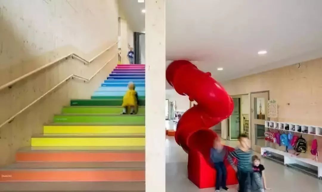 【樓梯設計】幼兒園樓梯竟然是這樣設計的！創意、愛玩兩不誤！ 家居 第73張