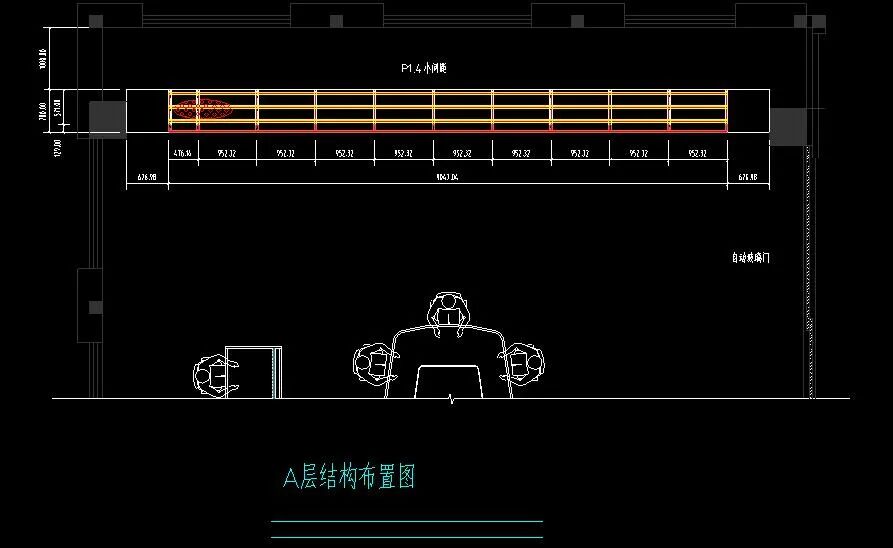 室內LED顯示屏與室外LED顯示屏安裝大樣圖，CAD格式的圖4