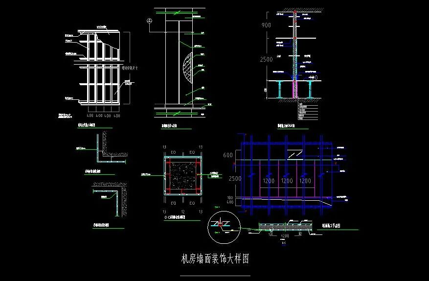 一套的弱电机房工程施工图纸，29张图详细介绍机房施工内容的图8
