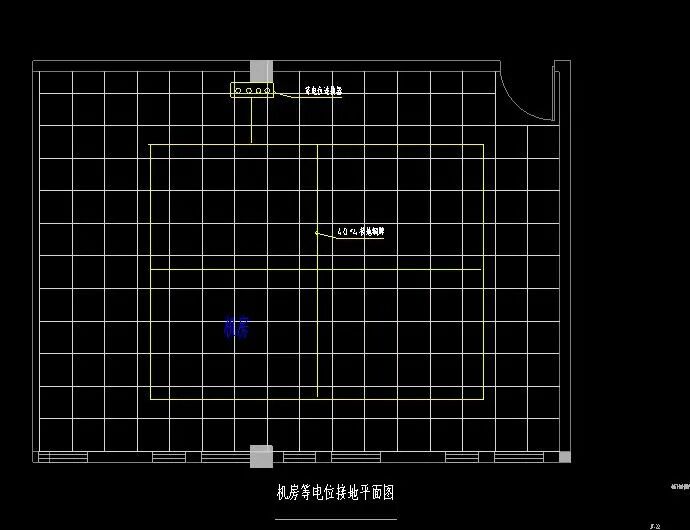 一套的弱电机房工程施工图纸，29张图详细介绍机房施工内容的图23