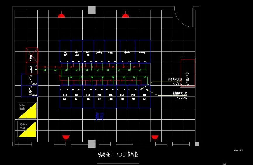 一套的弱电机房工程施工图纸，29张图详细介绍机房施工内容的图11