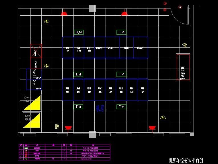 一套的弱电机房工程施工图纸，29张图详细介绍机房施工内容的图26