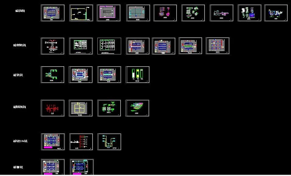 一套的弱电机房工程施工图纸，29张图详细介绍机房施工内容的图2