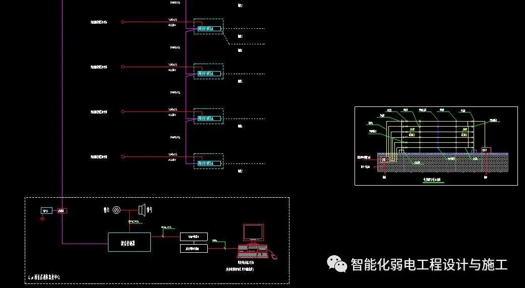 一套智能化弱電工程系統圖，CAD格式，繪圖素材的圖34