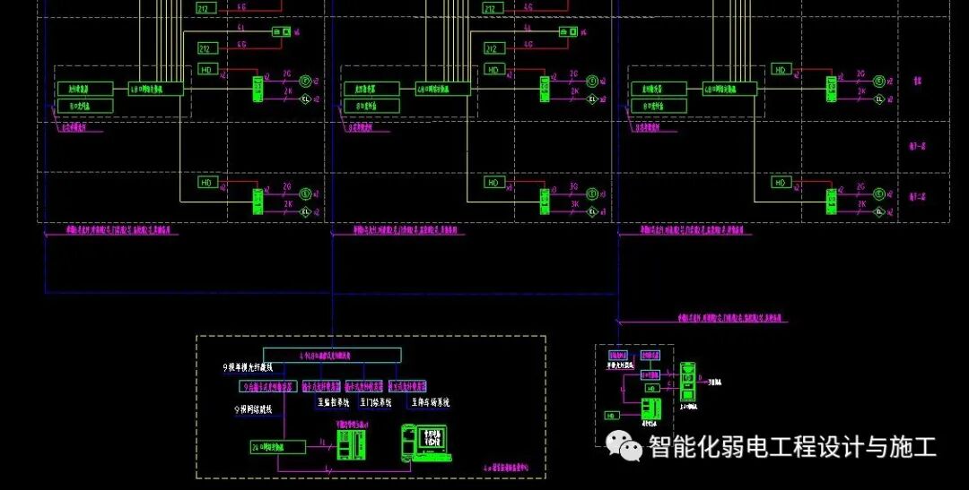 一套智能化弱電工程系統圖，CAD格式，繪圖素材的圖47