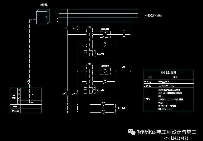 一套完整的樓宇自控系統監控原理圖，CAD格式的圖12