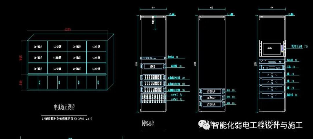 各种智能化弱电系统安装大样图，CAD格式的图6