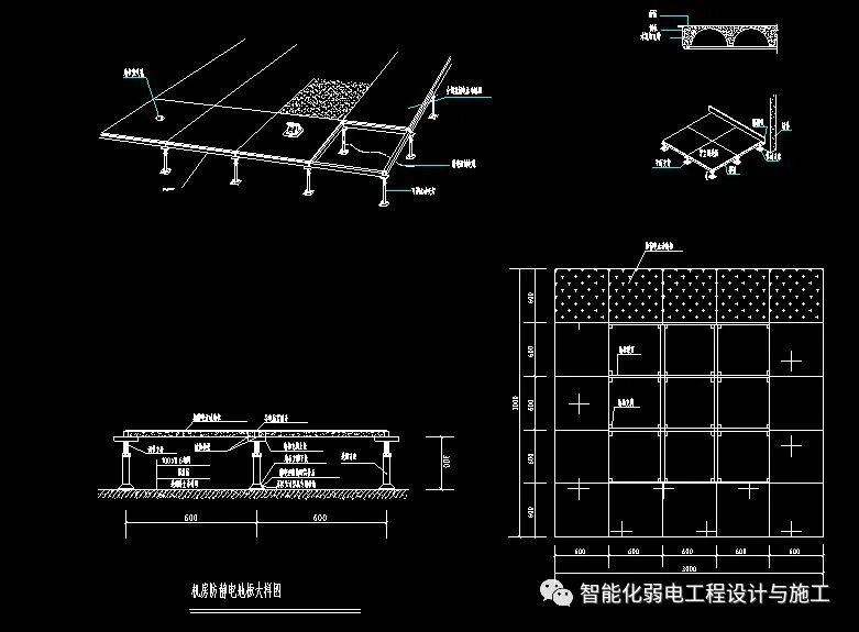 各种智能化弱电系统安装大样图，CAD格式的图4