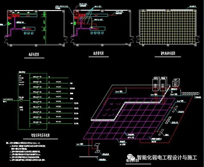 各种智能化弱电系统安装大样图，CAD格式的图2