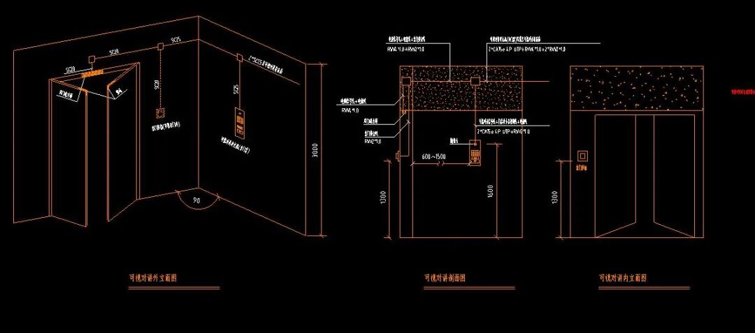 一套非常詳細的弱電CAD系統圖及大樣圖，模塊素材！的圖50