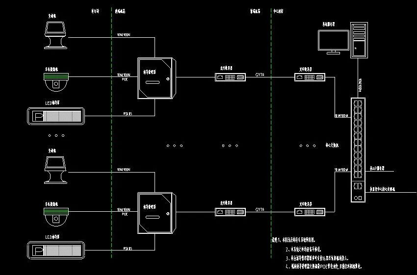 基于车牌识别的反向寻车系统施工手册及CAD图纸的图21