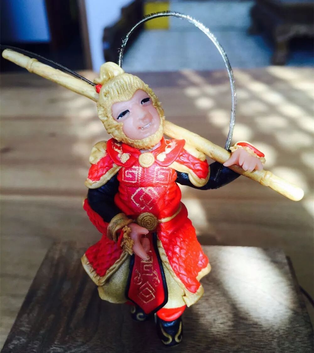 郎佳子彧面人作品《孙悟空》