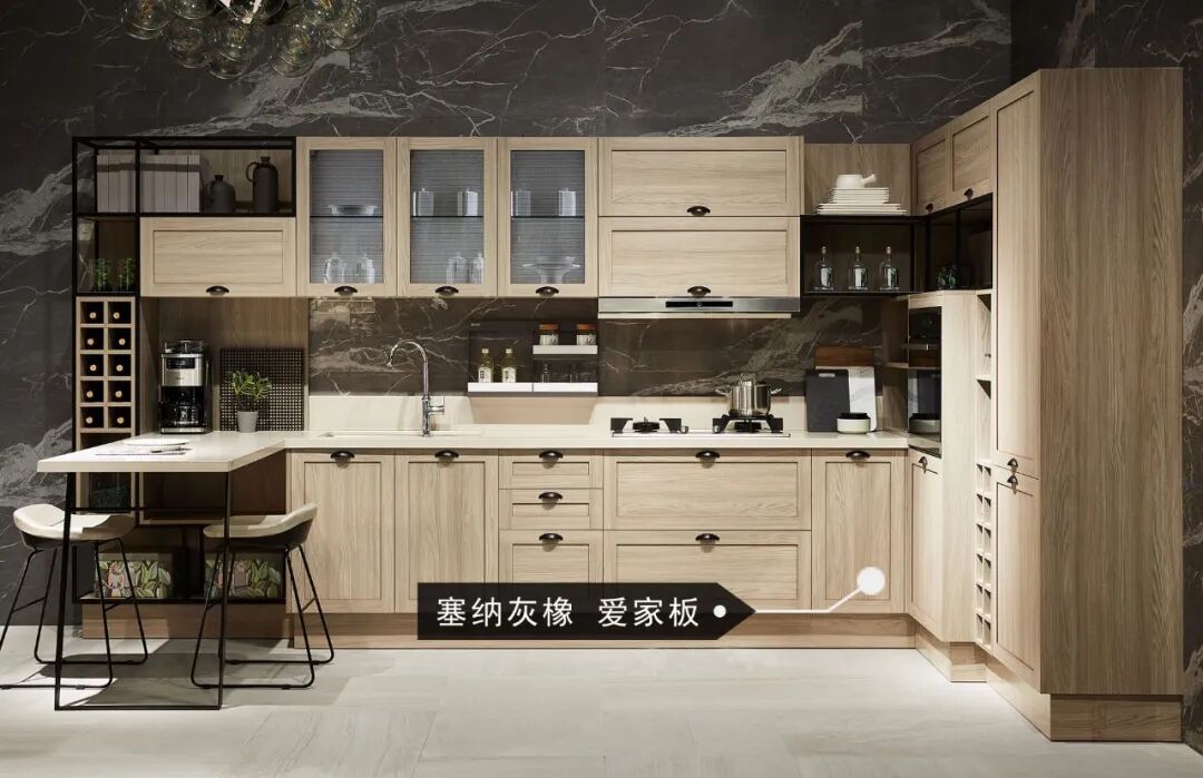 这5套欧派木纹橱柜案例,用细节体现高质感