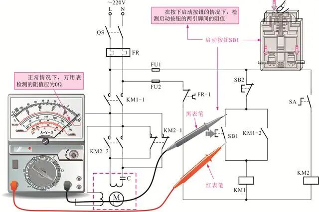 電動(dòng)機(jī)控制線路檢修方法圖解的圖10