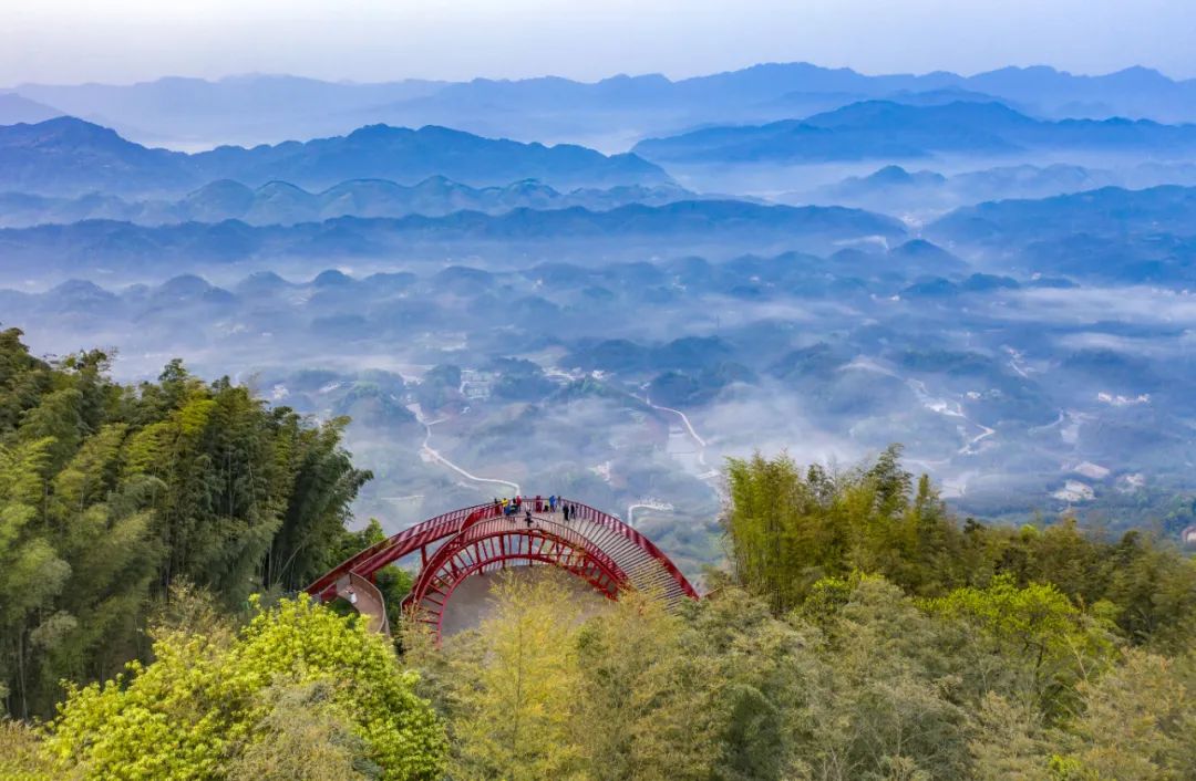 蜀南竹海全景图片