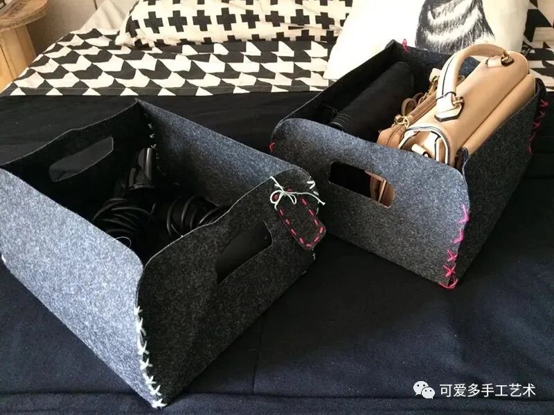 子母袋怎么做还在花钱买收纳盒？一块布剪几刀立起来就有无数个，新手都赞不绝口！（附教程）_https://www.jmylbn.com_新闻资讯_第64张