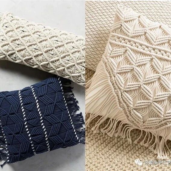家里那些廉价又单调的抱枕，用绳子编个枕套，竟让人抱着就不想放下来！（附教程）