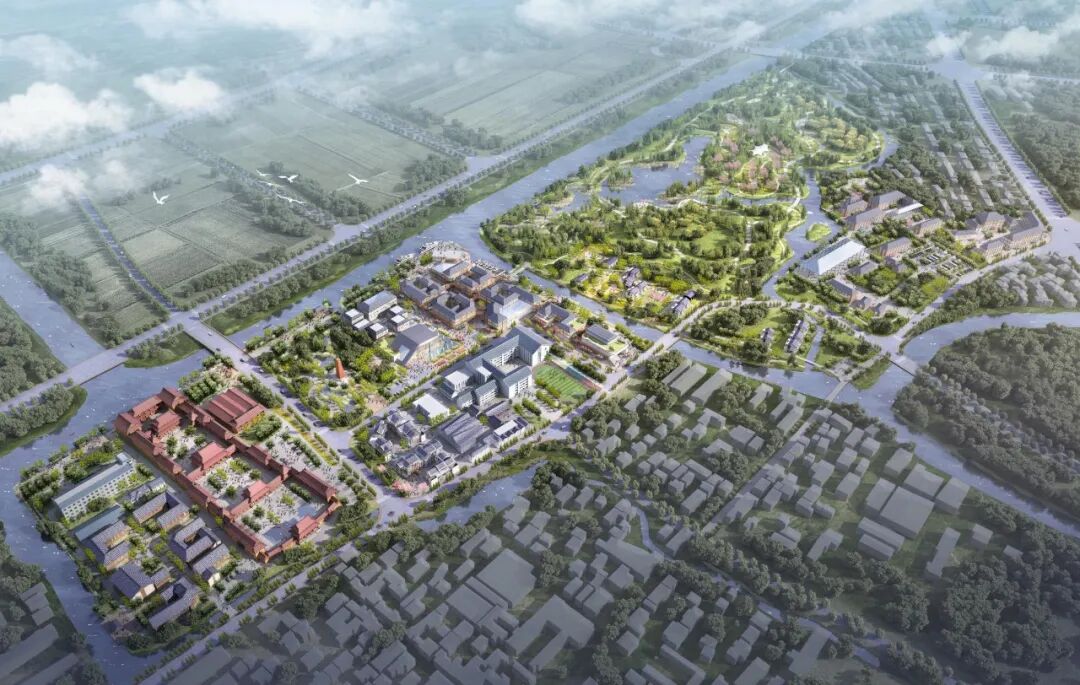 "项目位于奉城镇老城厢历史风貌保护区内,紧靠浦南运河,规划用地125亩