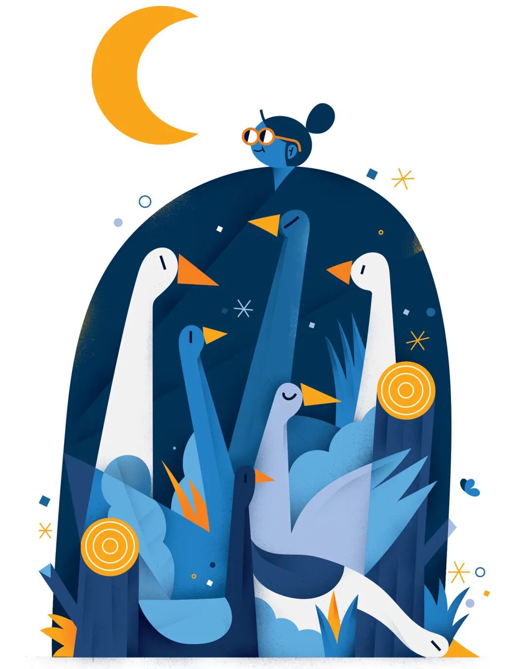 意大利插画师fonzynils趣味图形插画