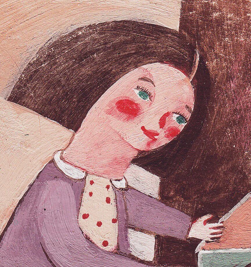 伊朗插画师haniehghashghaei那些奇怪的童年记忆