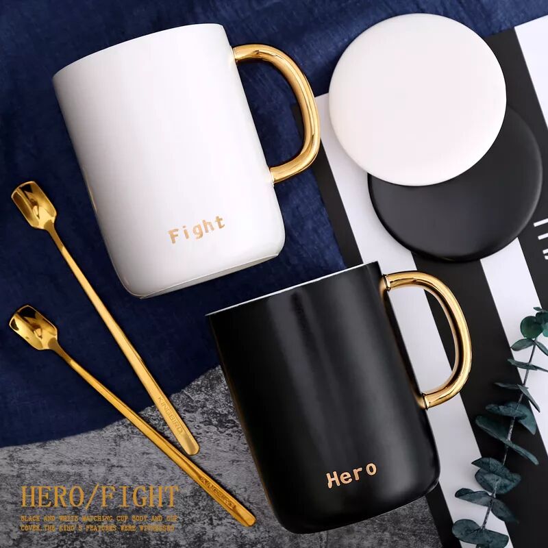 倡导高品味生活 | 简约大气黑白杯 | 4 哈墨 hamo | 萌到喷血的杯子