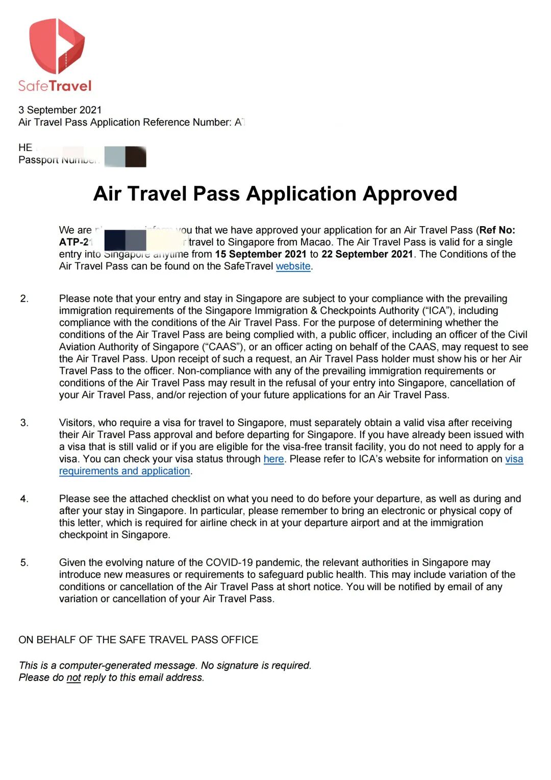 12月，新加坡最新入境指南！