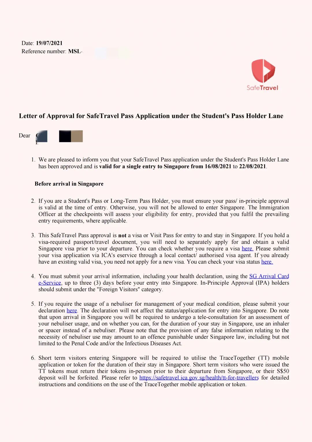 12月，新加坡最新入境指南！