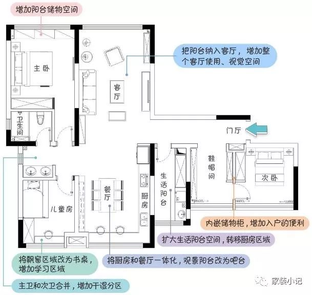 120平三房，不豪華很簡約！進玄關就讓人眼前一亮，有品位！ 家居 第2張