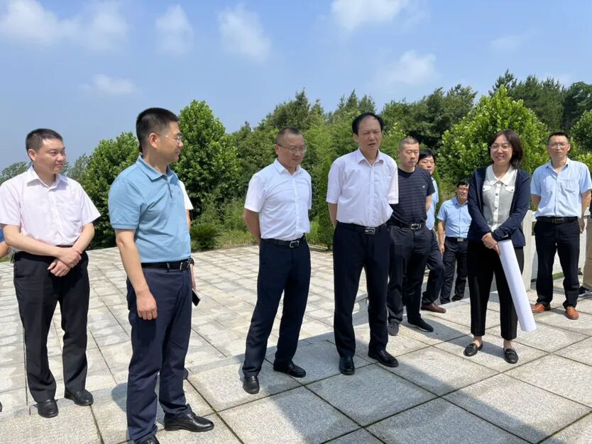 肖立新一行先后来到江桥大捷纪念碑,陈岭村党群服务中心,康泉生态园和