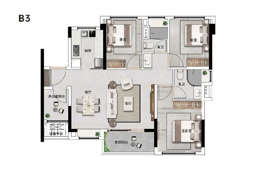 天河珠江花城六期新品上新，加推76㎡三房