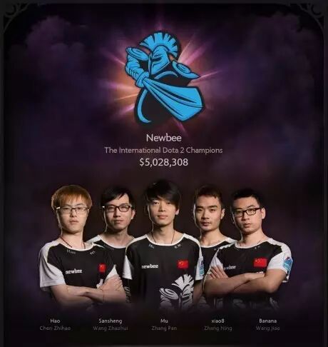 TI4夺冠时NB的阵容