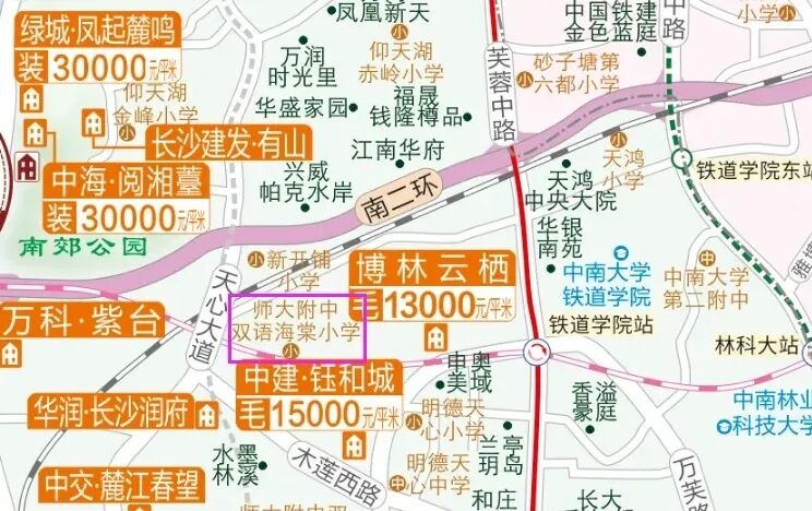 在微信公众号长沙楼市地图(changshaloushitu)也同步提供电子版在线