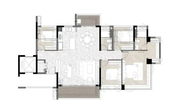 中建天河精诚壹号开放展示厅，78~137方三*四房!