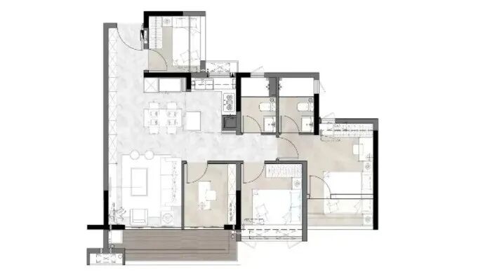 中建天河精诚壹号开放展示厅，78~137方三*四房!