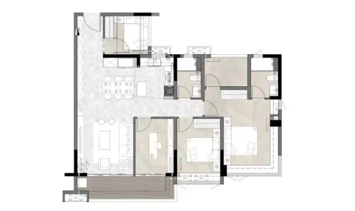 中建天河精诚壹号开放展示厅，78~137方三*四房!