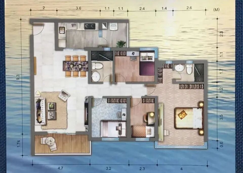 广州祈福黄金海岸独栋别墅建面144㎡~631㎡！