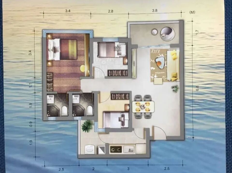 广州祈福黄金海岸独栋别墅建面144㎡~631㎡！